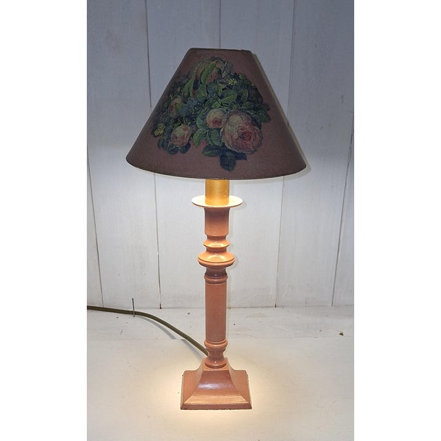 Vintage Table Lamp in Partially Painted Metal, 1990s For Sale - Image 9 of 9