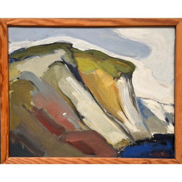 Stig Delang, Landscape, 1950s, Oil on Canvas, Framed For Sale - Image 10 of 18
