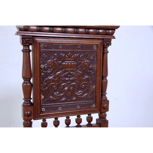 Neo-Renaissance Leather Chair, 1890s For Sale - Image 6 of 13