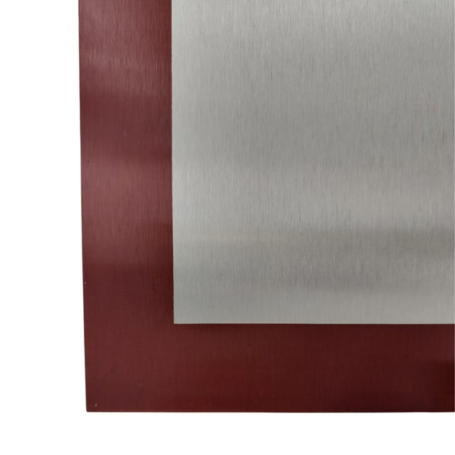 Aldo Dazzi, Untitled Abstract Composition, Mixed Media on Aluminum, 1970s For Sale - Image 9 of 12