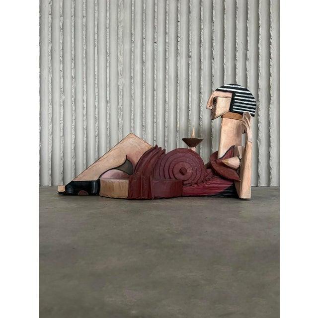 Nude Paper Mache Art Piece, 1980s For Sale - Image 4 of 10