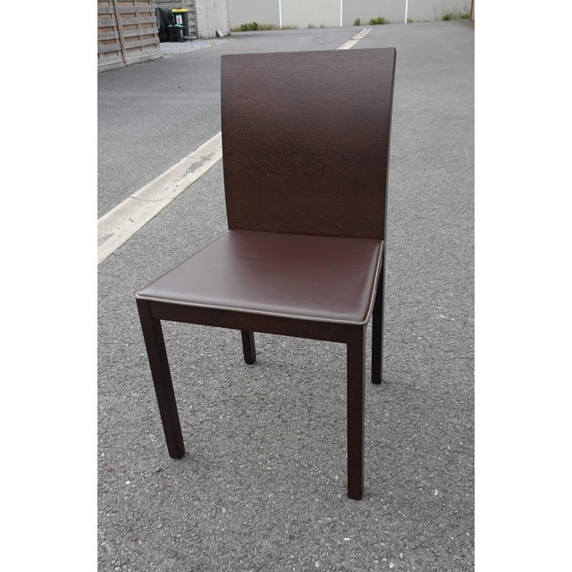 Modern Italian Chairs with Leather Seats by Cecotti F., 1990s, Set of 4 For Sale - Image 14 of 18