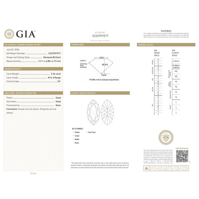 2.36 Ct Gia Certified Natural Yellow Marquise Diamond Ring Size 6.5 For Sale - Image 10 of 10