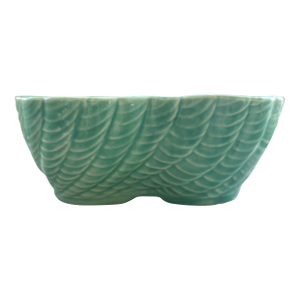 Vintage Roseville Green Double Planter