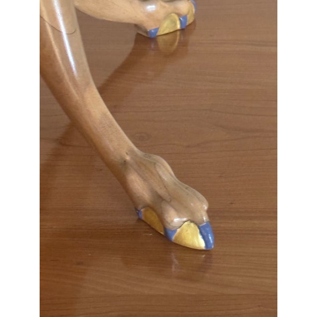 Wood Vintage, Claw Foot, Maple Tea Table 1940s For Sale - Image 7 of 12
