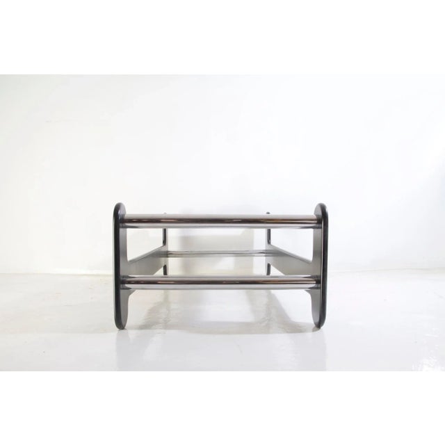 Wood Op Style Black and White Coffee Table, Italy, 1970s For Sale - Image 7 of 9