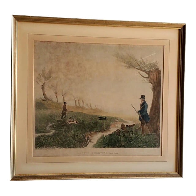 Richard Barrett Davis 1782 -1854 Engraving - Snipe Shooting, November For Sale