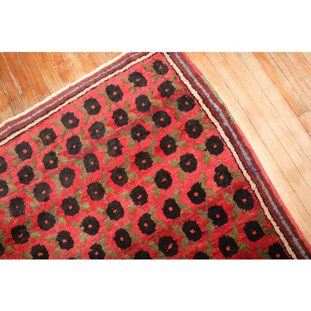 Zabihi Collection Red Vintage Turkish Kars Rug - 6'6" x 9' For Sale - Image 10 of 12