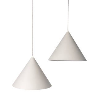 Early Edition Model Billard-Pendel Aluminum Hanging Lamps from Louis Poulsen, 1980s, Set of 2 For Sale