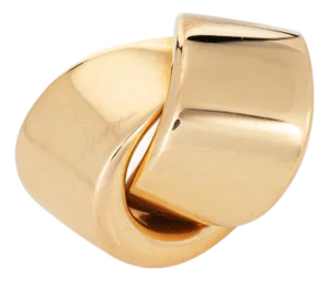 Vhernier Abbraccio Ring 18k Rose Gold Sz 6 Sculpted Cocktail Jewelry Signed