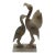 20th-Century Modernist Carved Banded Onyx Avian Sculpture, Dated 1993 For Sale