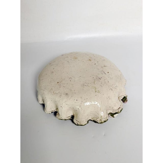 Ceramic Pottery Vide-Poche with Floral Decorations, France, 1970s For Sale - Image 7 of 9