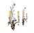 Metal French Baguès Style Silver Leaf Wall Sconces, a Pair For Sale - Image 7 of 9