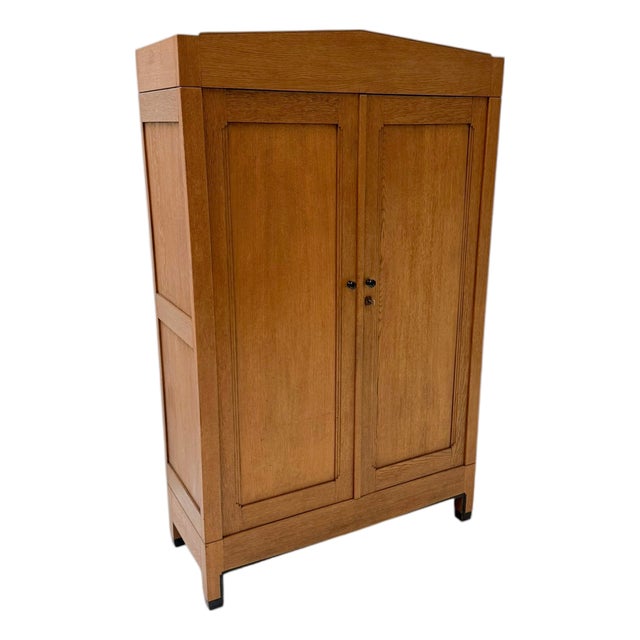 Art Deco Amsterdam School Armoire by Hildo Krop for Gebroeders Monsieur, 1920s For Sale