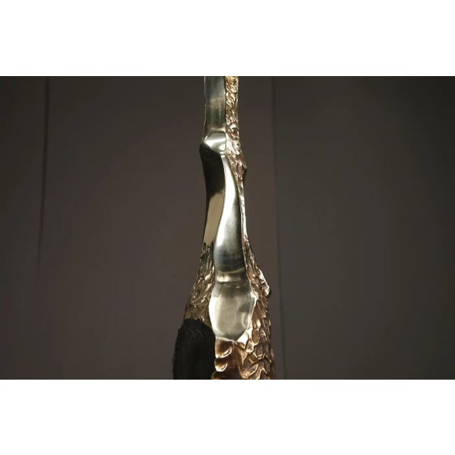 Brutalist Cast Brass and Walnut Table Lamp by Laurel, Usa, 1970s For Sale - Image 11 of 18