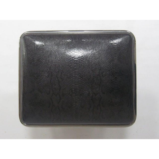 Ward Bennett Scissor Chair Ottoman/Stool For Sale - Image 9 of 10