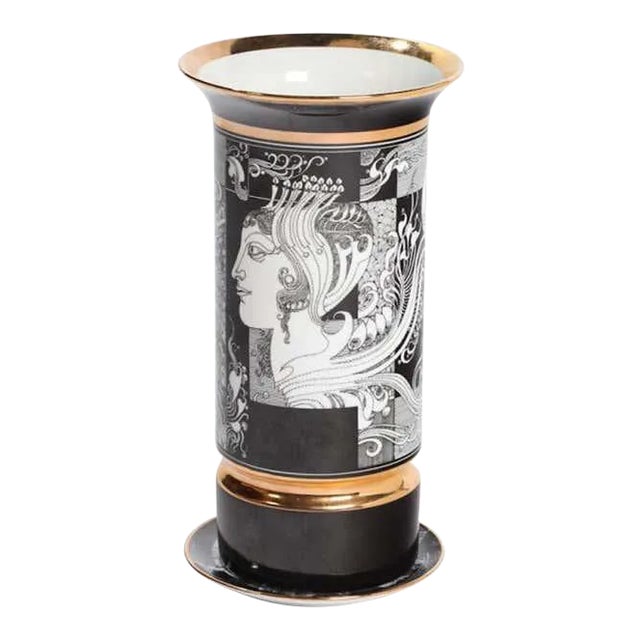 Endre Szasz for Hollohaza Porcelain Vase For Sale