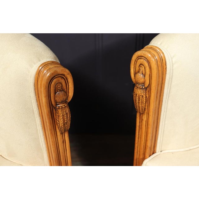 Set of French Art Deco Armchairs by Paul Follot, 1925 For Sale - Image 14 of 18