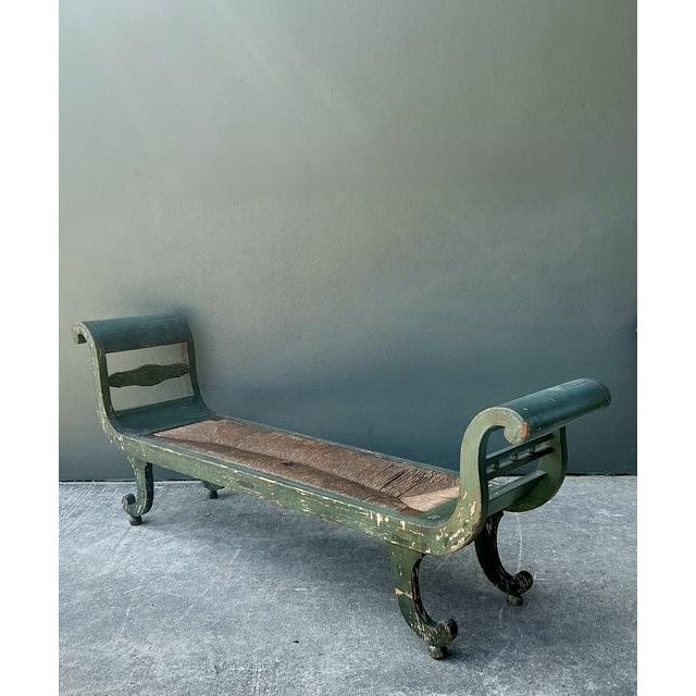 Vintage 18th Century Israel Cope Scroll Settee For Sale - Image 9 of 15