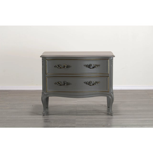 Henredon Vintage Henredon Earth Tone Nightstand For Sale - Image 4 of 5