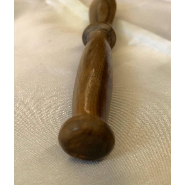 Traditional Hand-Carved Wooden Letter Opener For Sale - Image 3 of 4