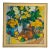 Mid Century Original Oil Painting With Flowers, Fruit, Copper Pot. Bright and Large Canvas. For Sale