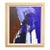 Mid-Century Modern 'Blue Division' Vintage Original Abstract Oil Painting by Swedish Painter Hans Osswald (1919-1983), Framed For Sale