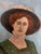 Figurative Antique Naive Portrait Painting of an Edwardian Lady For Sale - Image 3 of 10