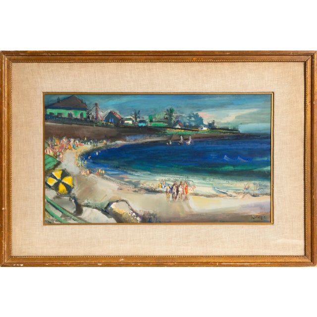 1940s Jean Louis, Seaside, Maine, Painting For Sale - Image 5 of 5