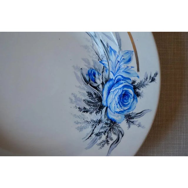 Rustic Vintage Soup Plates from Sarreguemines, Set of 6 For Sale - Image 3 of 6