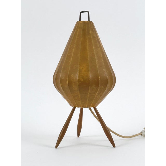 Metal Mid-Century Modern Cocoon Table Lamp, Germany, 1960s For Sale - Image 7 of 18