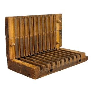Antique Traditional 10-Row Wood Cigar Mold For Sale