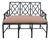 Hollywood Regency Faux Bamboo Loveseat Sofa Settee For Sale