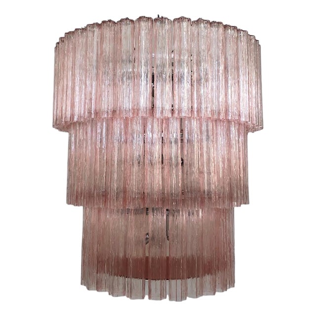 21st Century Pink Tronchi Chandelier by Fabio LTD For Sale