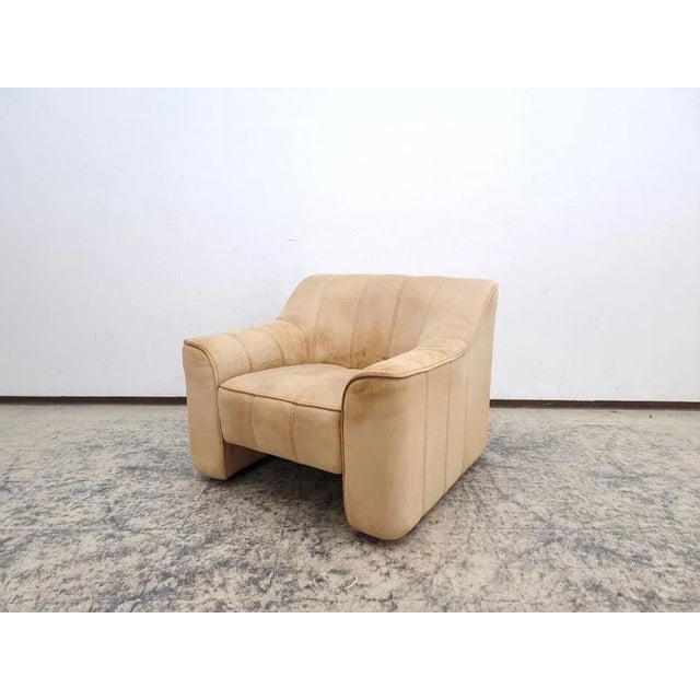 Animal Skin Leather Ds 44 Armchair in Brown from De Sede For Sale - Image 7 of 11