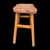 Wood Antique Rustic Handcrafted Elm Wood Stool For Sale - Image 7 of 8