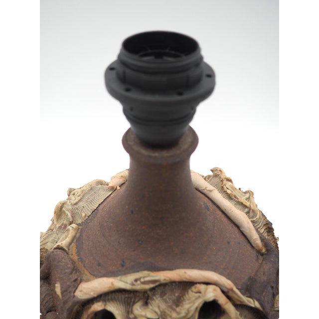 Ceramic Handcrafted Ceramic Table Lamp by Bodil Marie Nielsen for Bodil Marie Nielsen, 1970s For Sale - Image 7 of 12