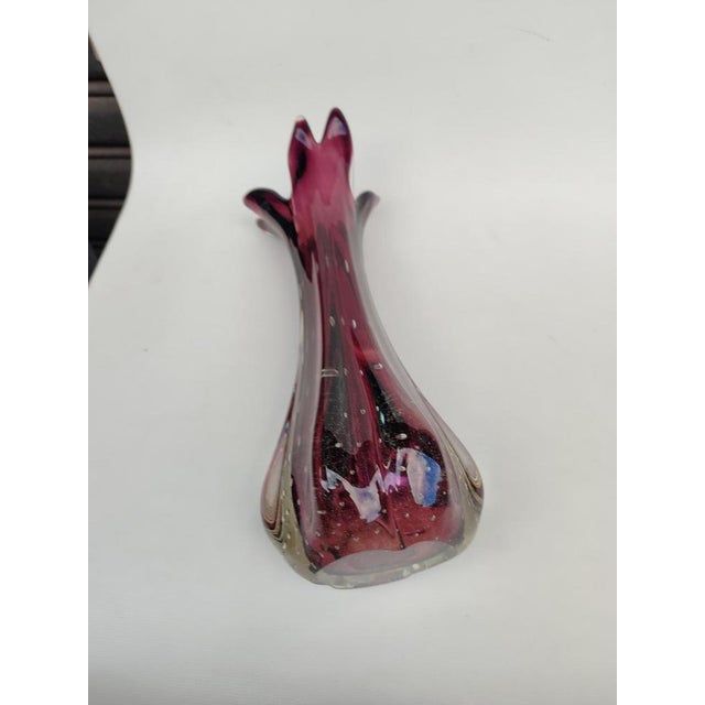 1950s Murano Glass Vase in Amethyst, 1950s For Sale - Image 5 of 12