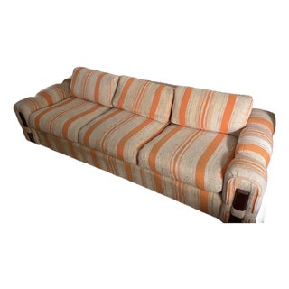Vintage Striped Couch Made in Usa For Sale