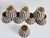 Metal Vintage Black & Linen Chandelier Shades- Set of 8 For Sale - Image 7 of 12