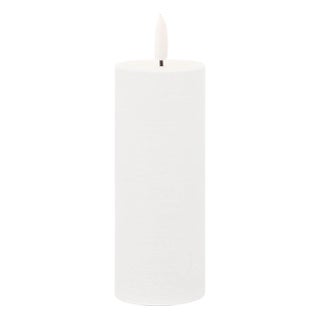 FIA Wick White Pillar Candle (Set of 4) For Sale