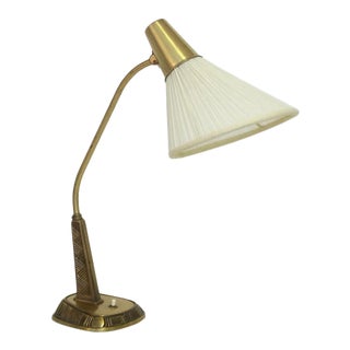 1950s Brass Table Lamp by Sonja Katzin for Asea For Sale