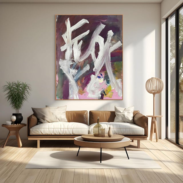 Oil and Acrylic on Canvas Edition: Unique. Unframed. This artwork will be shipped flat within the US. If shipped outside...