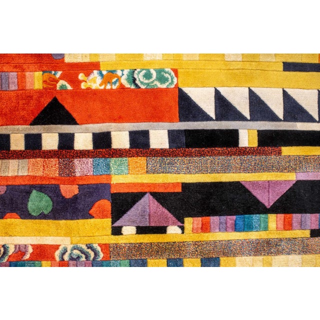 Art Deco Funky 20th Century Chinese Deco Rug no. 10959 For Sale - Image 3 of 5