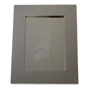 Greg Copeland 717 Organic Abstract Polished Aluminum Frame Mirror Mid Century Modern Vintage 1973