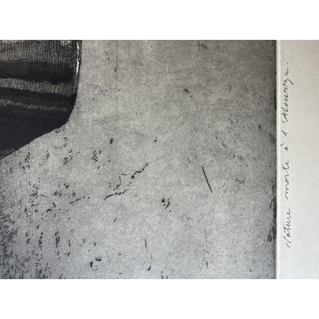 Modern Jean-Baptiste Secheret, Still Life at the Alcurza, 2019, Etching For Sale - Image 3 of 6