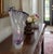 11 3/4 In. Vintage 24 % Lead Crystal Amethyst Purple Art Glass Handkerchief Ruffle Vase For Sale - Image 14 of 17