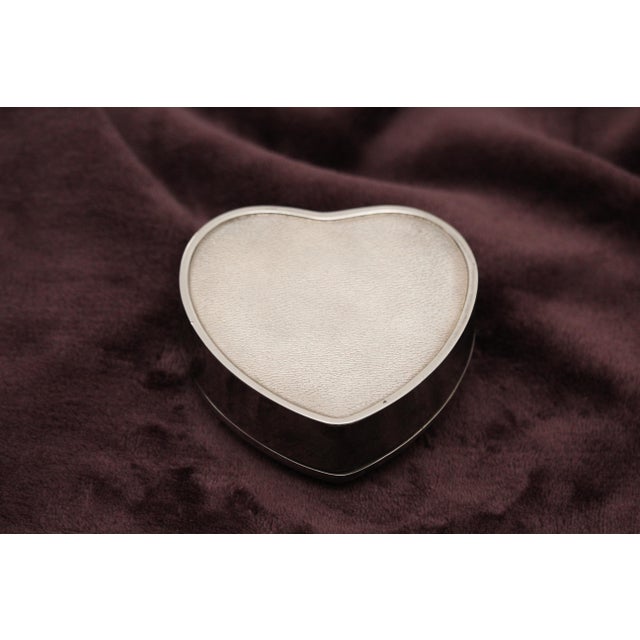 Heart-Shaped Silver Jewelry Box, 1970s For Sale - Image 16 of 18