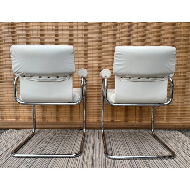 1970s Vintage Mid Century Modern Dining Armchairs by I4Mariani for the Pace Collection. (A Pair) For Sale - Image 5 of 13
