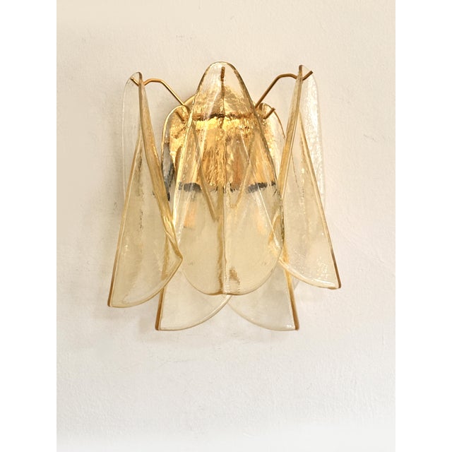 Mid-century Modern “RONDINI” in light-amber Murano glass. A new design by Simoeng. texture-free makes them very...